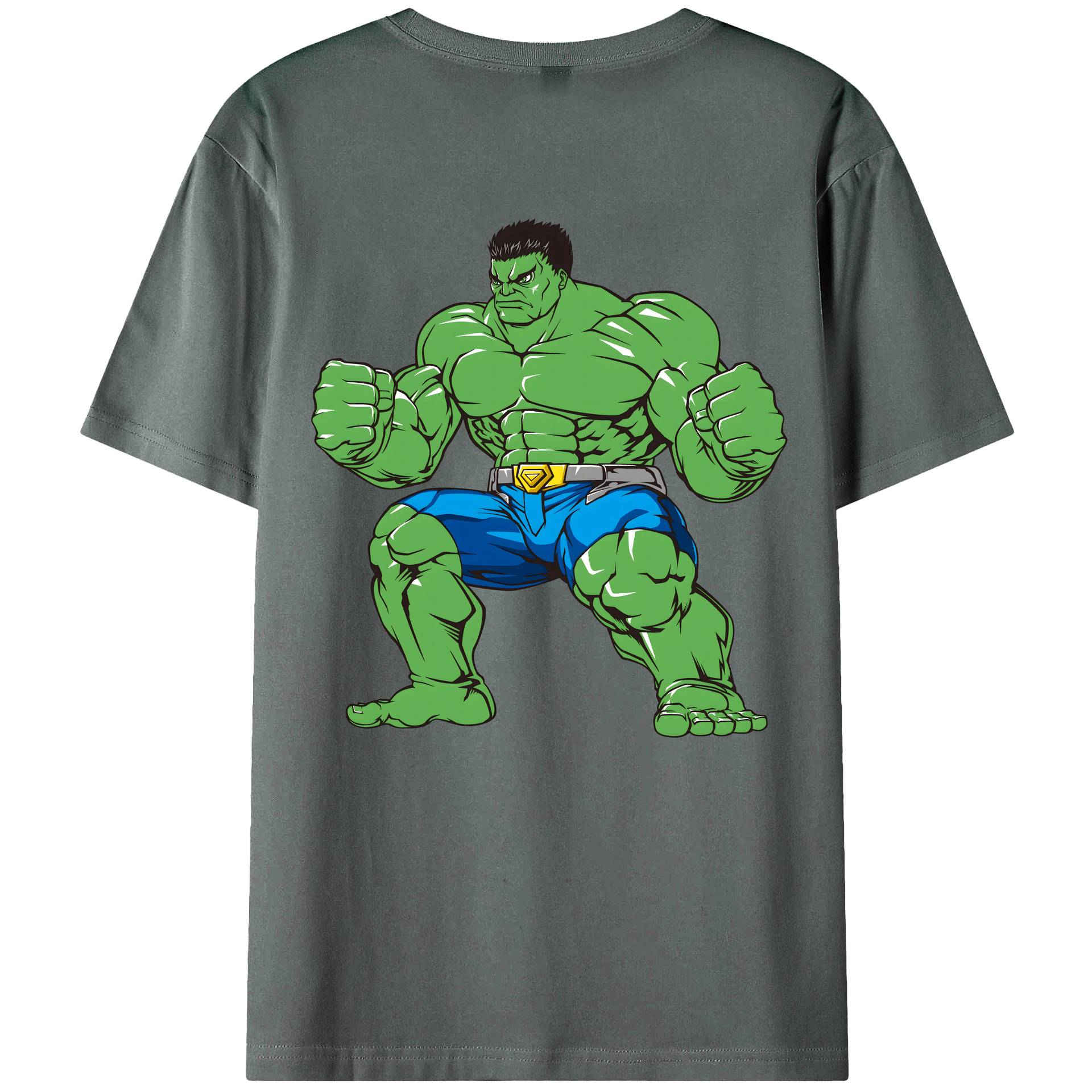 （画像用） アベンジャーズ The Avengers 綿100％ メンズ半袖Tシャツ（バックプリント） 通気性